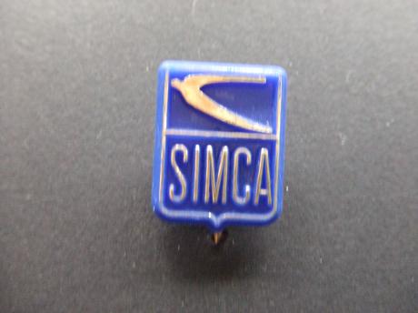 Simca groot logo blauw